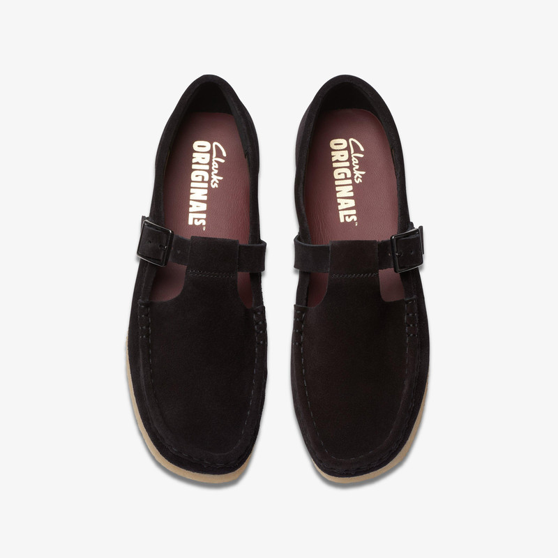 Wallabee T-Bar Black Suede 7