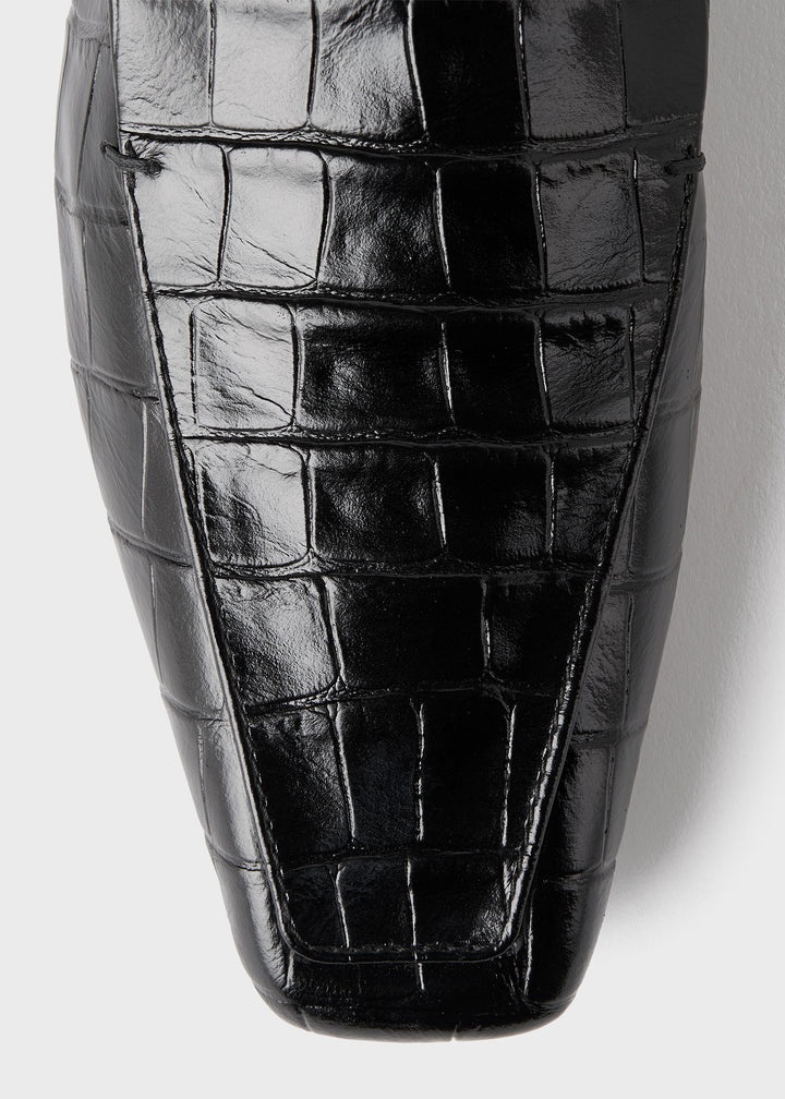 The Travel Loafer black croco - 5