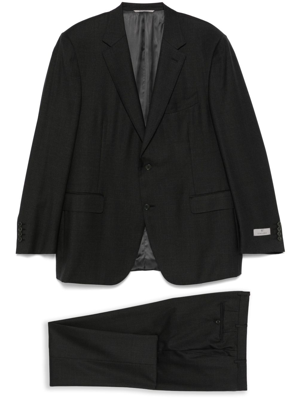 mini check-pattern suit - 1