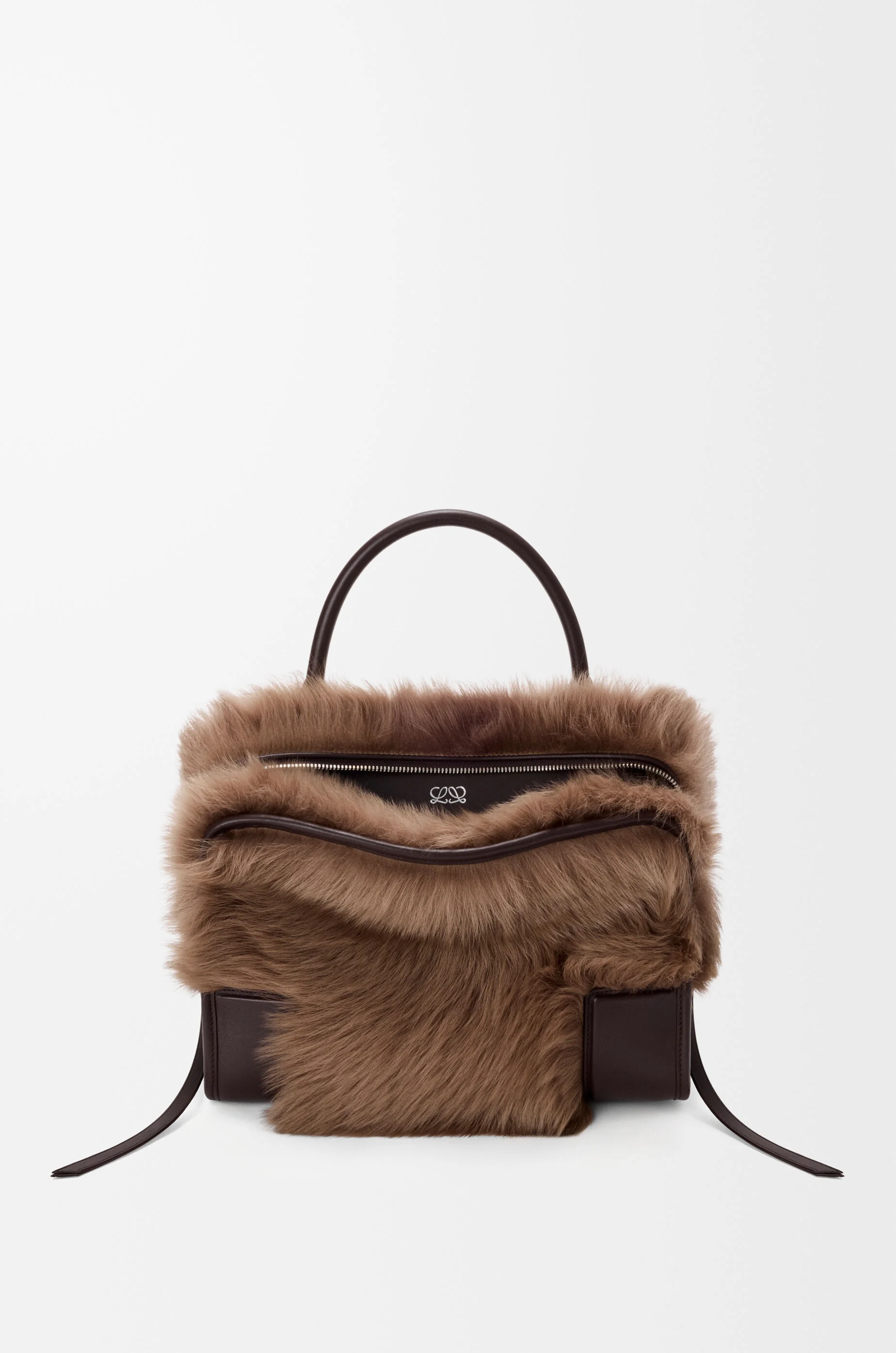 Medium Amazona 180 bag in soft calfskin and shearling - 1