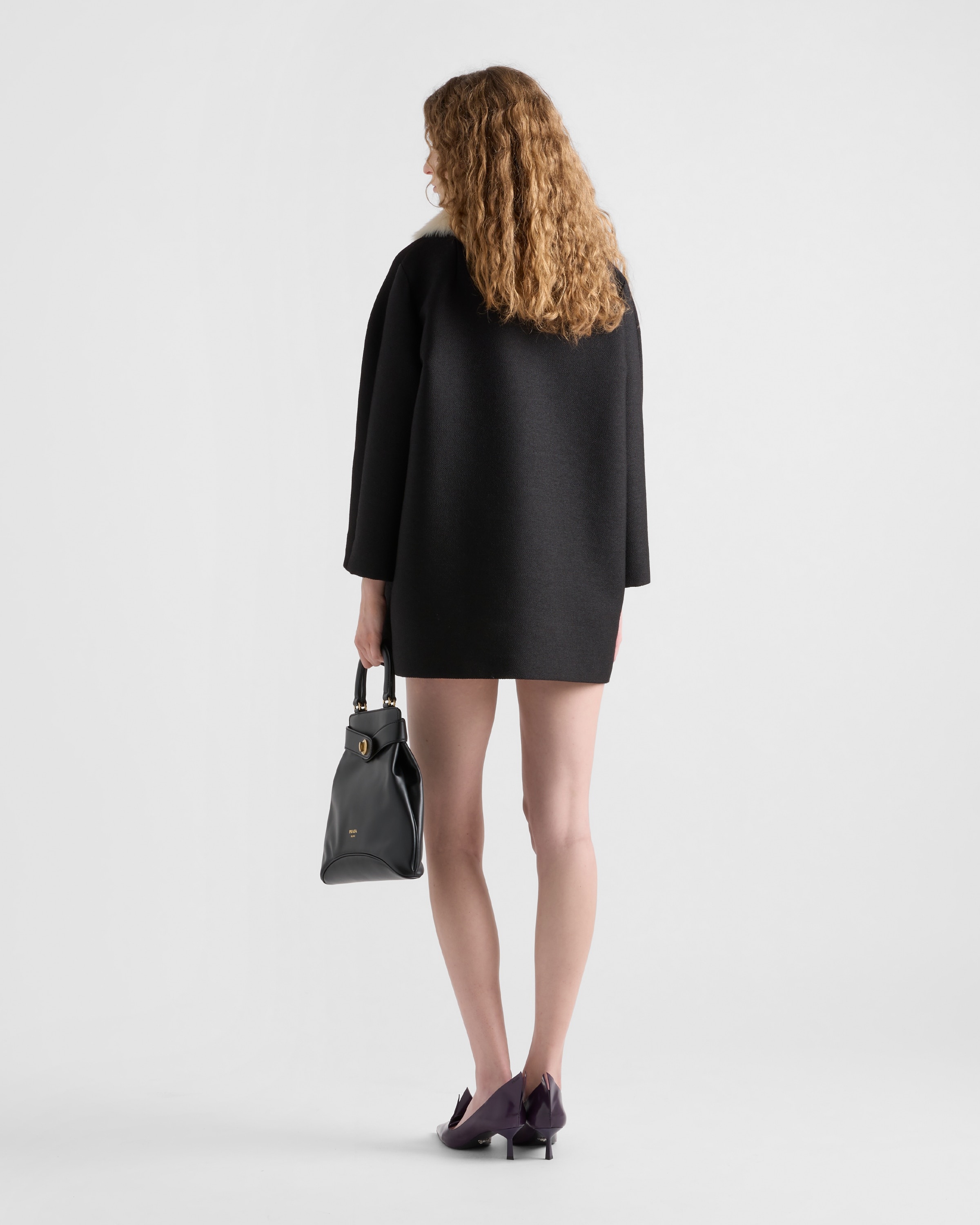 Double-breasted granité twill caban jacket - 5