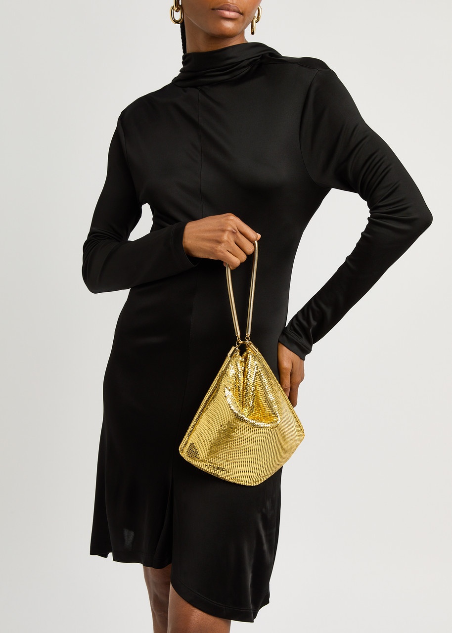 Rabanne Pixel Tube Chainmail Shoulder bag - 5