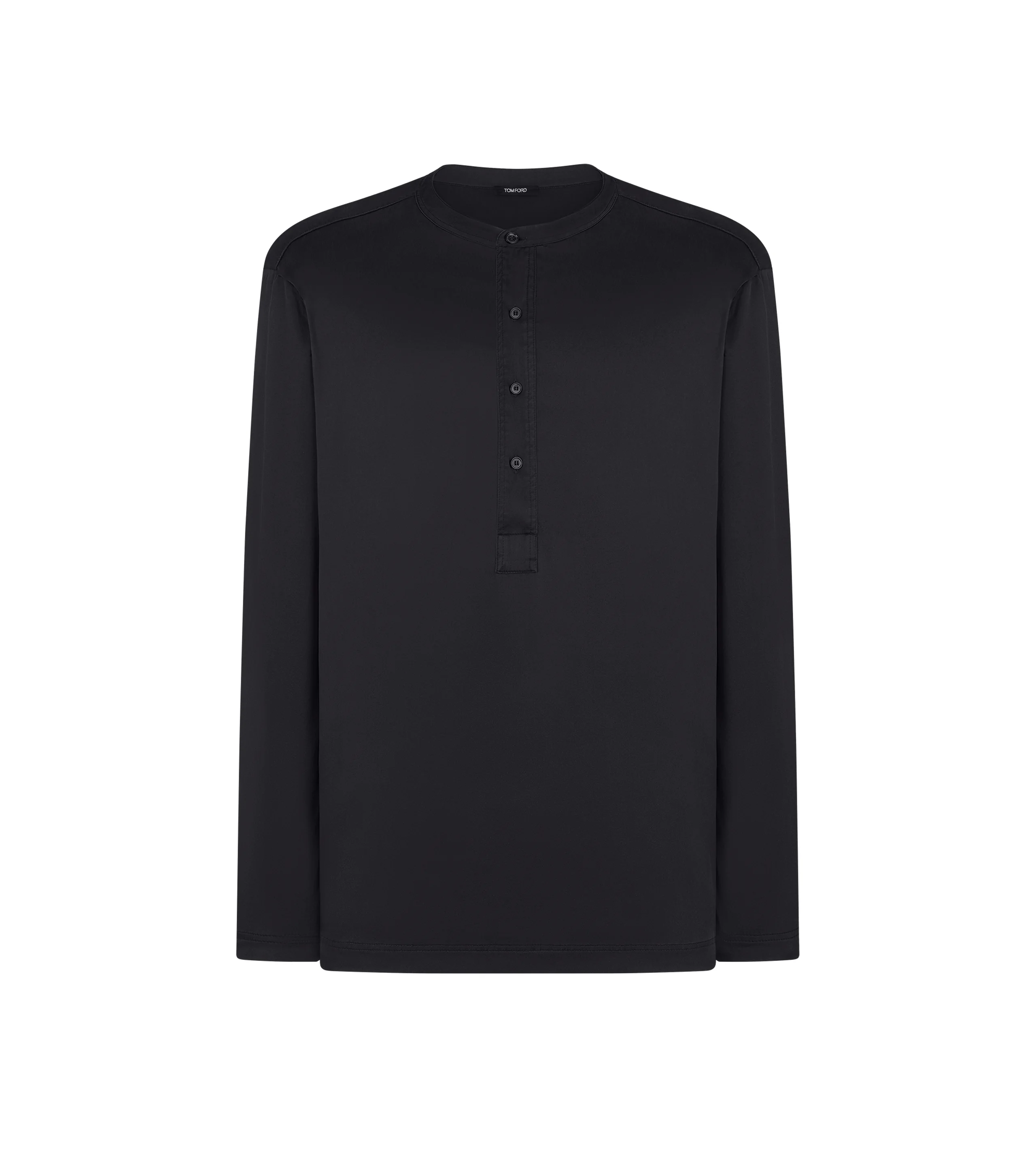 SILK PAJAMA HENLEY - 1