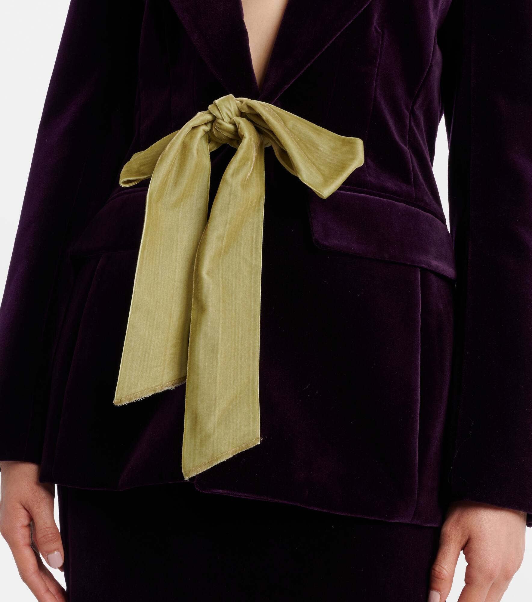 Cotton velvet blazer - 5