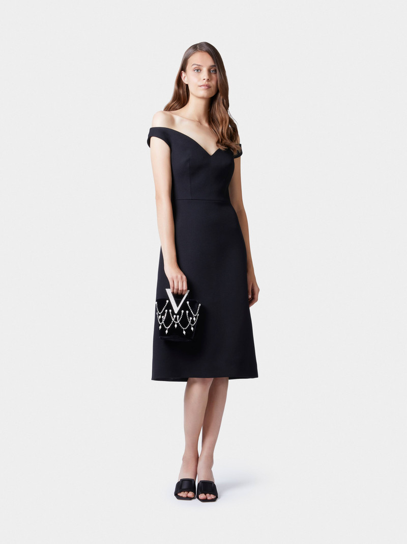 Roger Vivier RV Strass Pendant Mini Bag in Velvet outlook