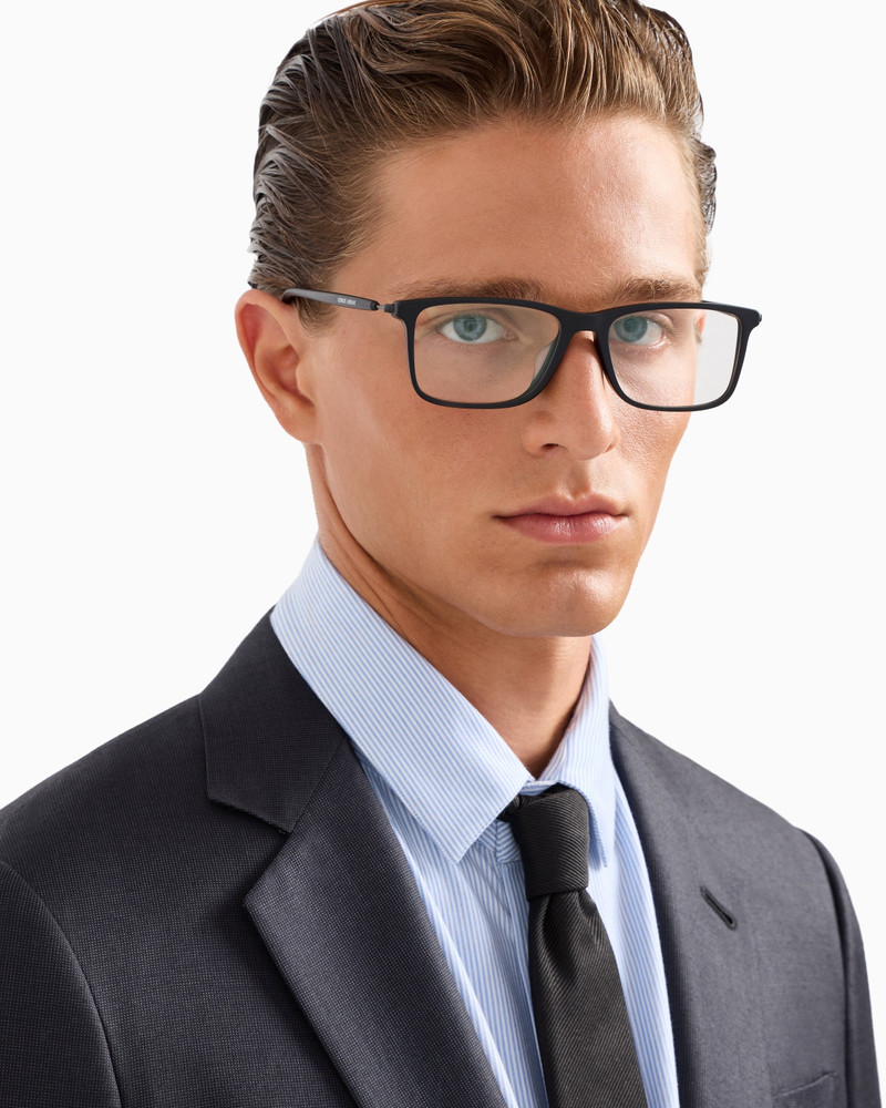 GIORGIO ARMANI MEN’S RECTANGULAR GLASSES outlook