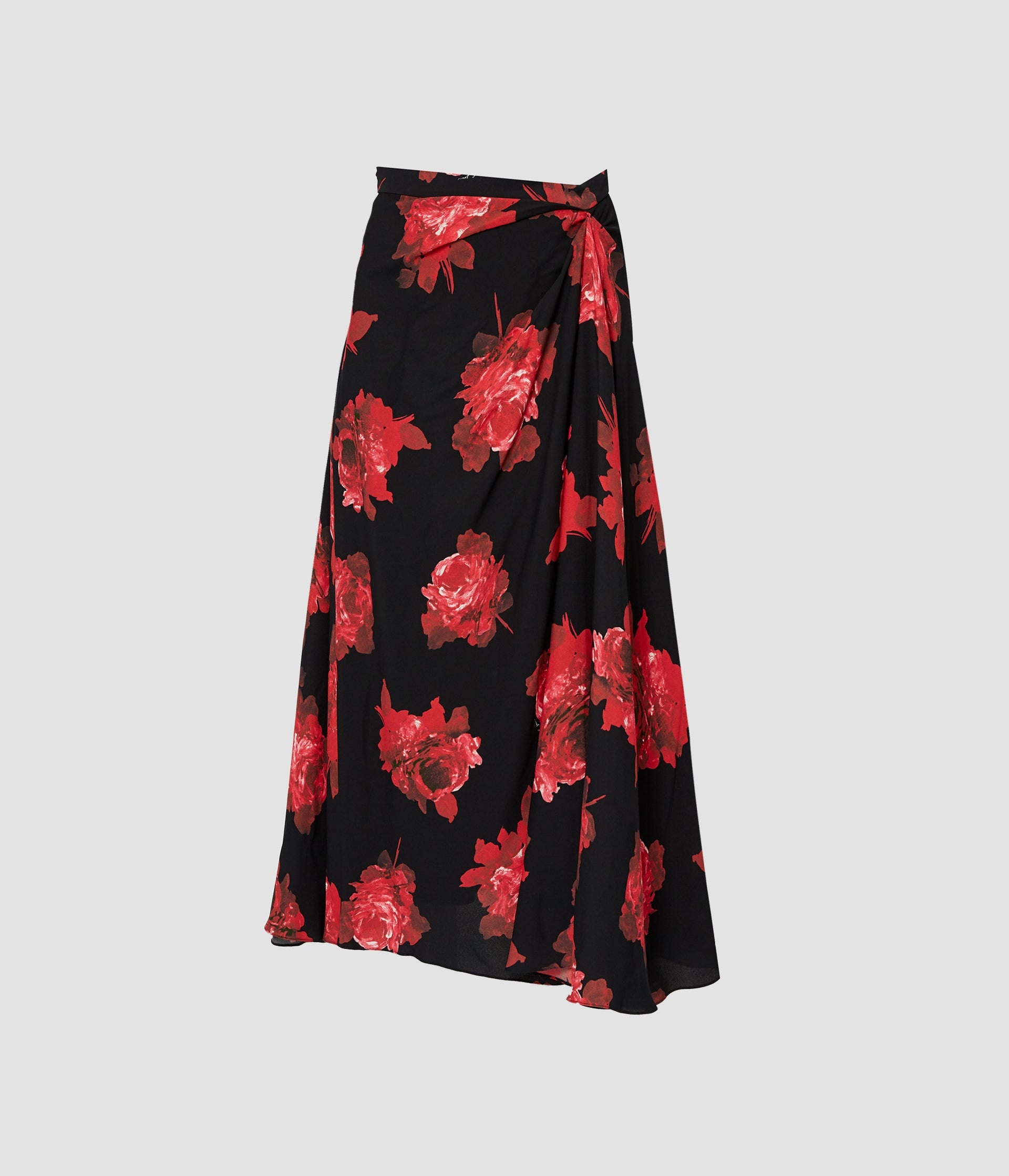 DRAPED MIDI SKIRT - 1