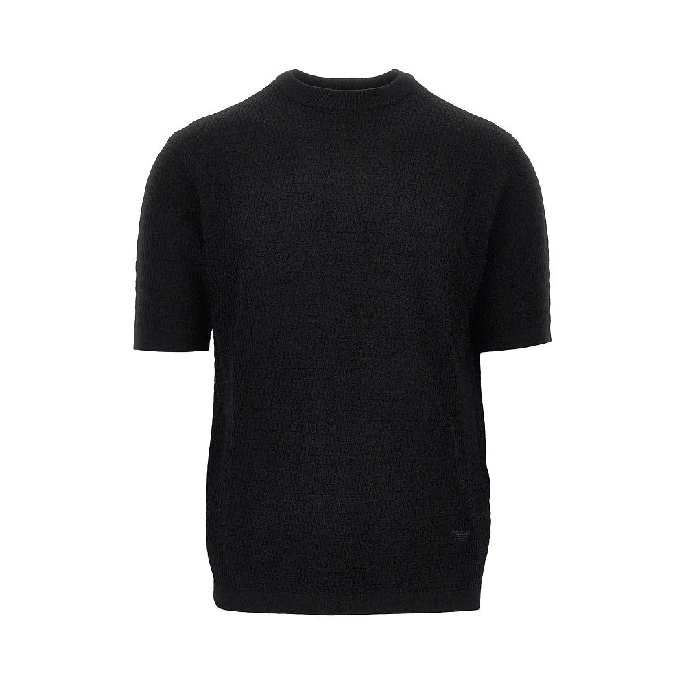 VIRGIN WOOL KNITTED T-SHIRT - 1
