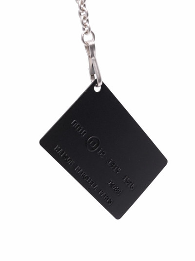 Maison Margiela debossed-logo metal keyring outlook