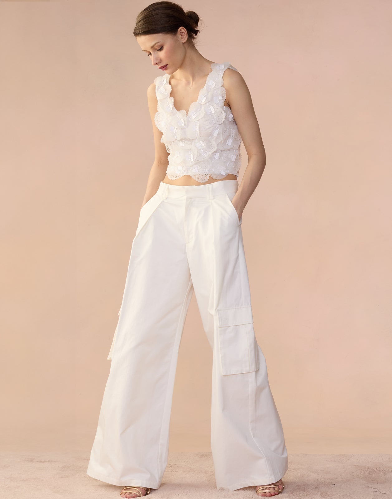 Elle Embellished Hearts Top - 5