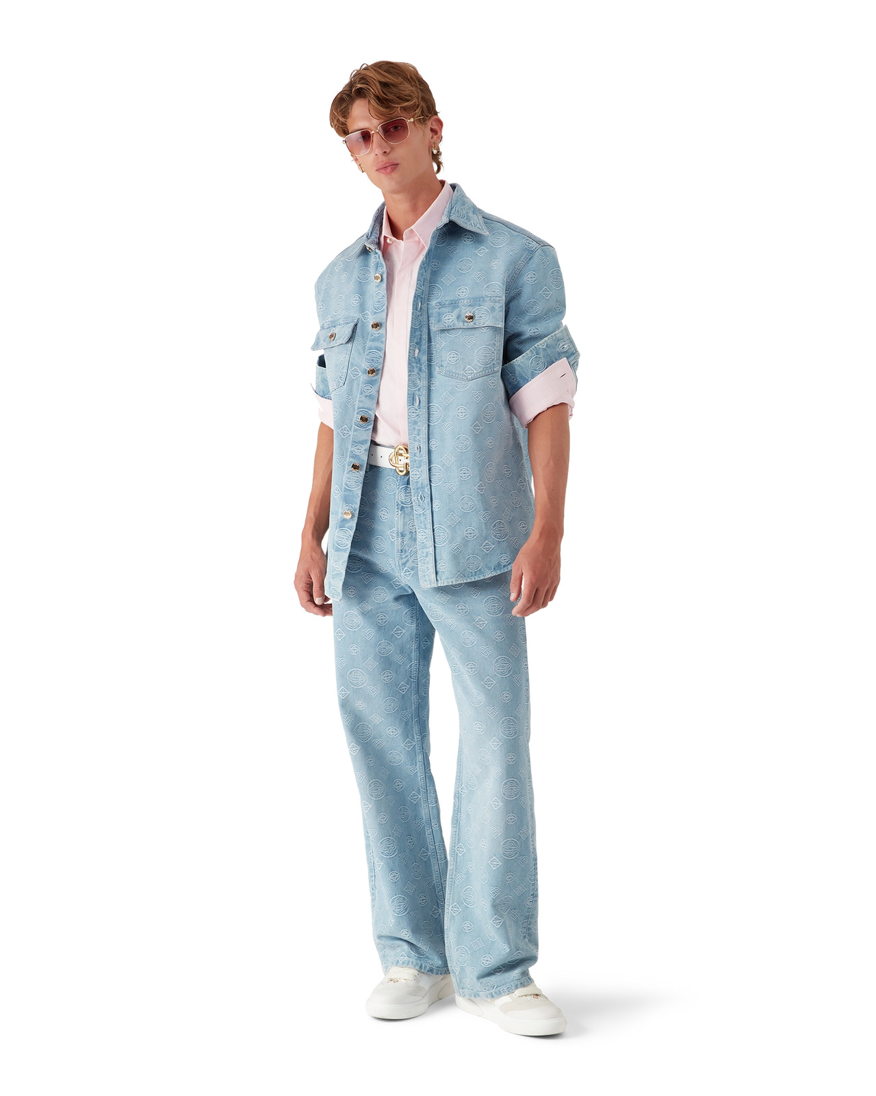 Denim Monogram Shirt | Casablanca Paris - 2