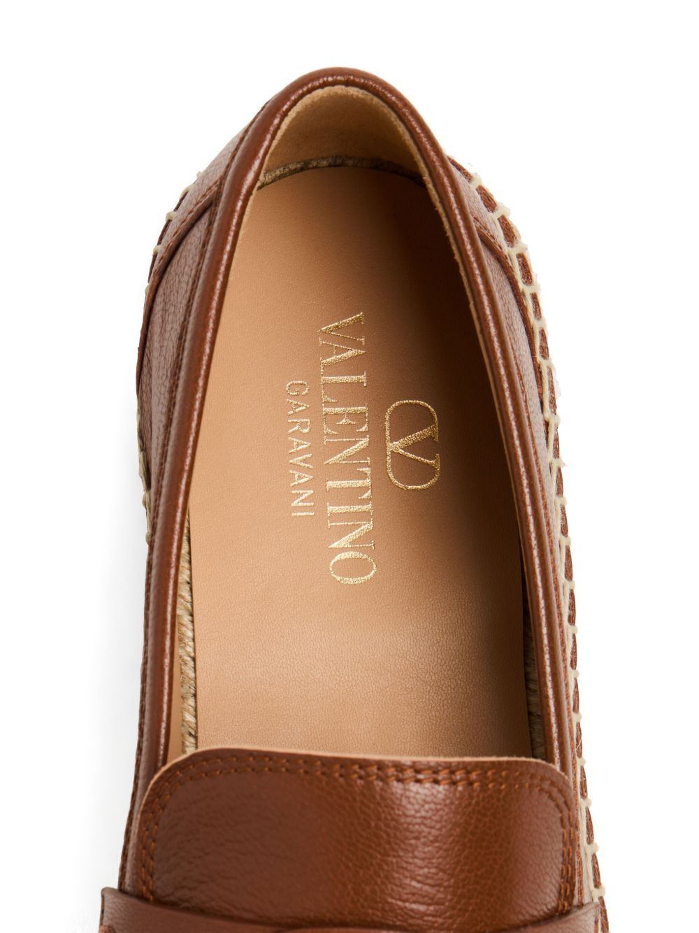 Valentino Garavani Flat shoes Leather Brown - 4