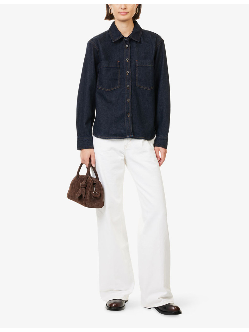 FRAME The Polished Long-Sleeves Denim Shirt outlook