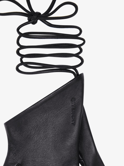 Givenchy MINI ASYMMETRICAL GLOVES IN LEATHER outlook