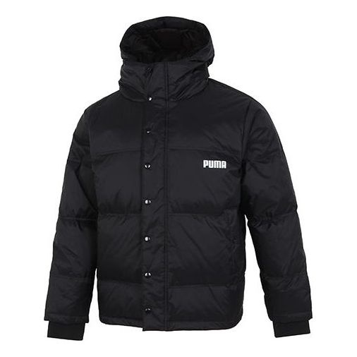 Puma Logo Puffer Jacket 'Black' 534934-01 - 1