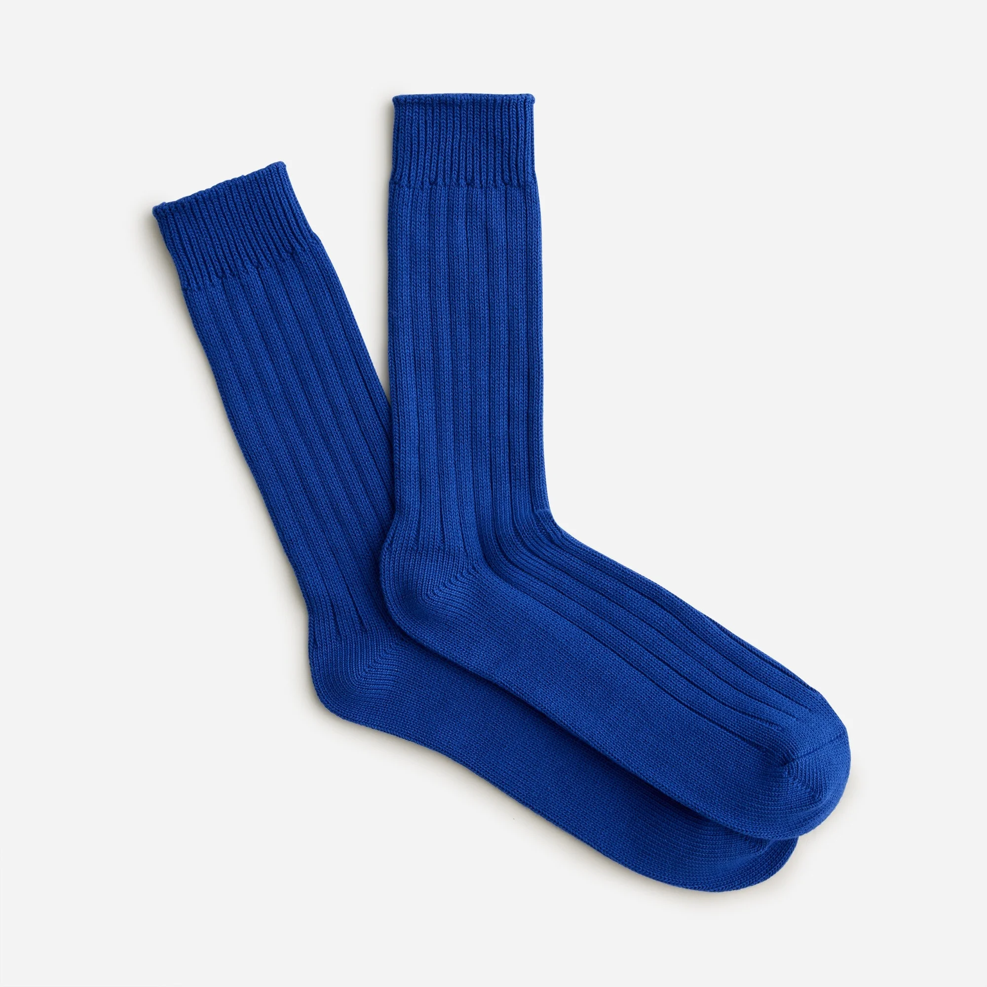 Ribbed cotton-blend socks - 1