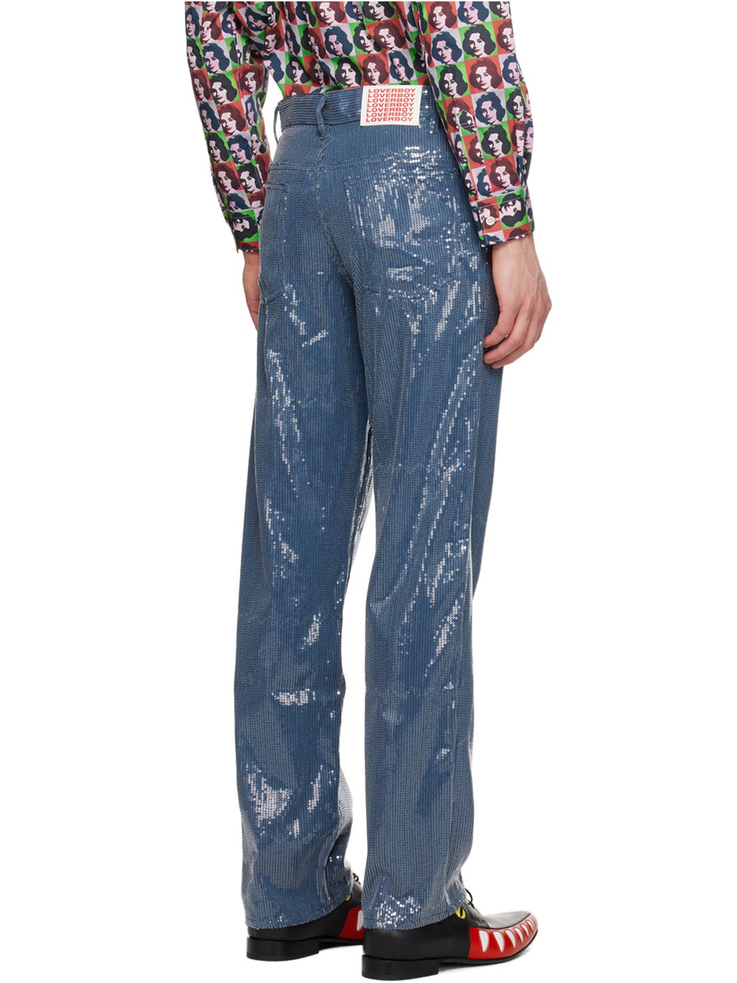 Blue Art Denim Jeans - 3