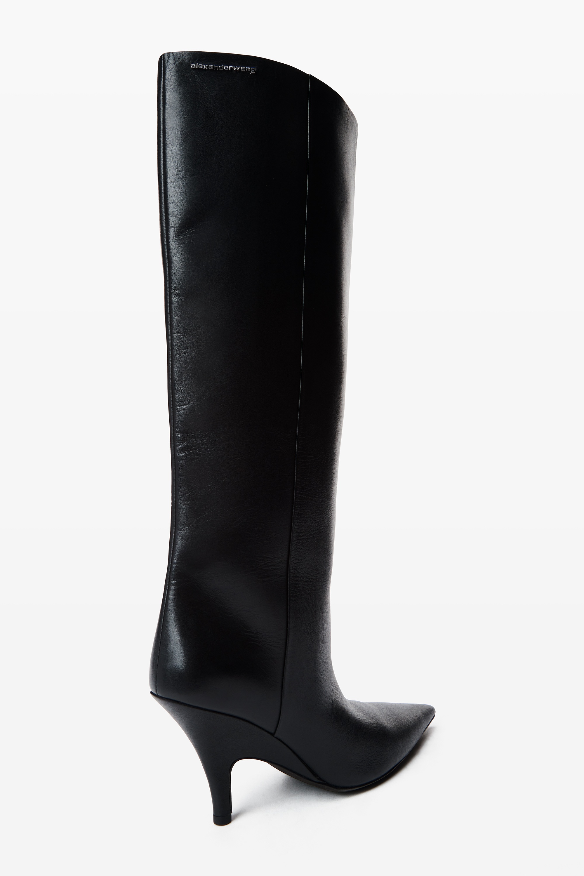 Diablo Tall Boot with Open Back in Leather - 5