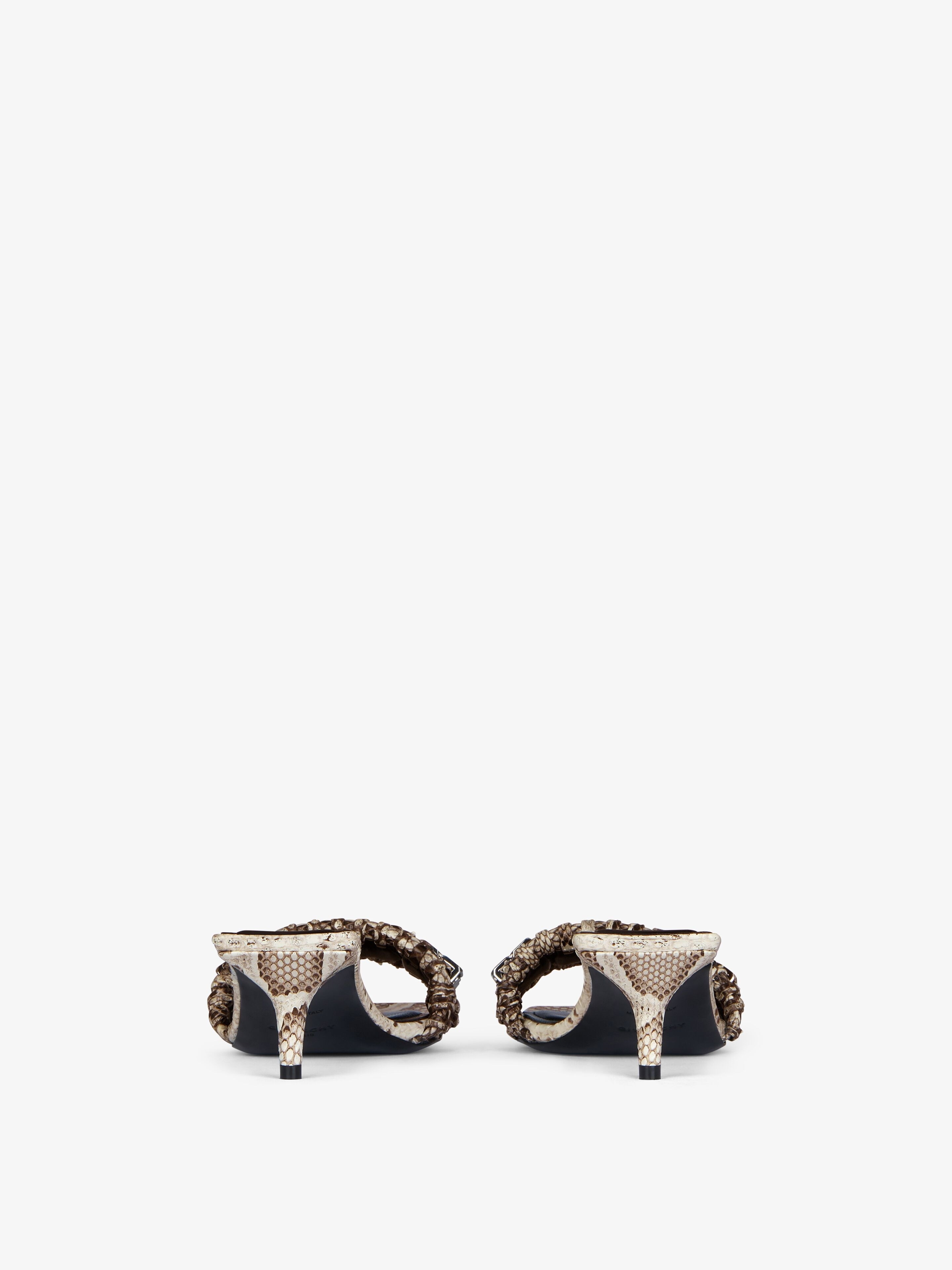 G WOVEN SANDALS IN PYTHON LEATHER - 7