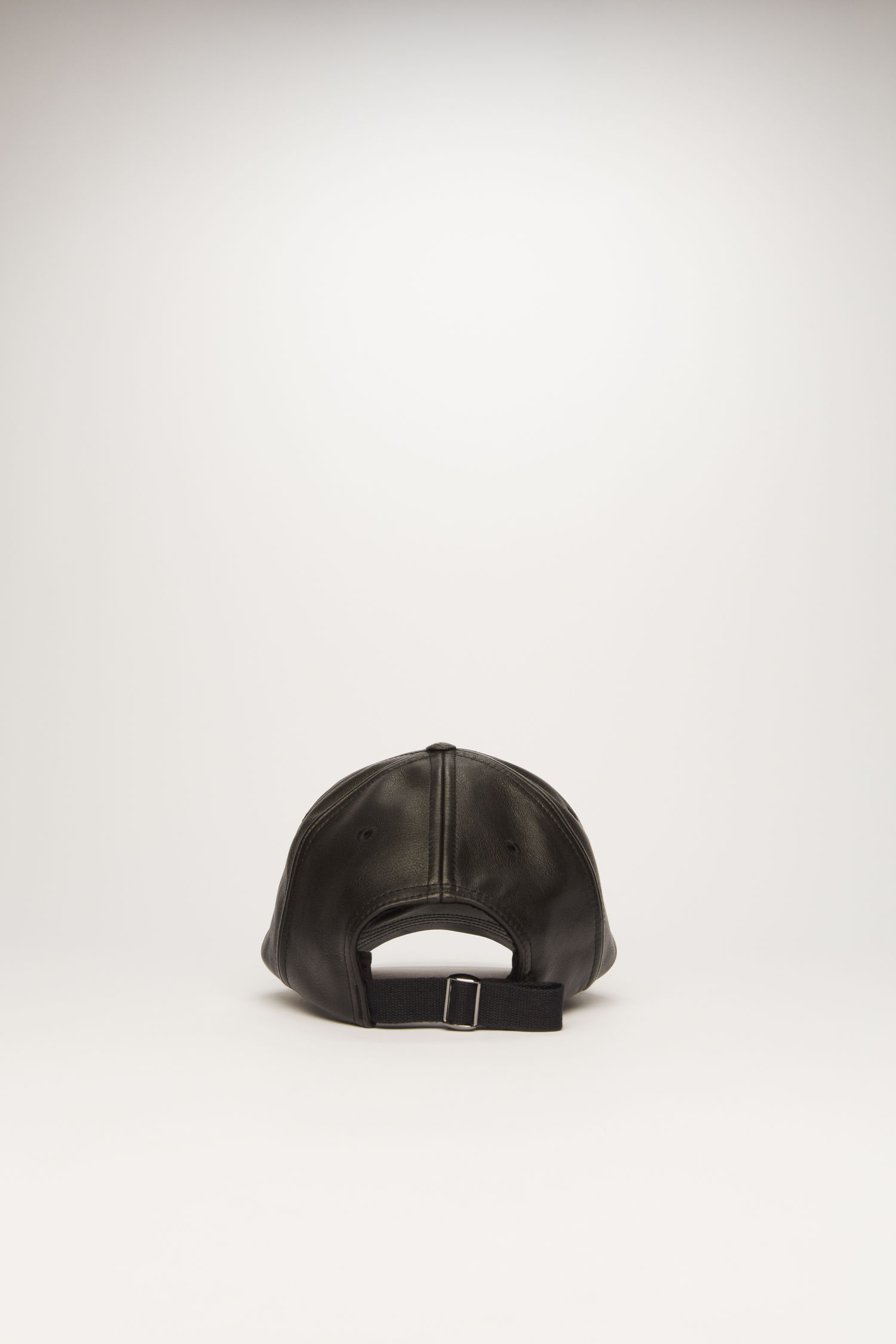 Leather cap black - 4