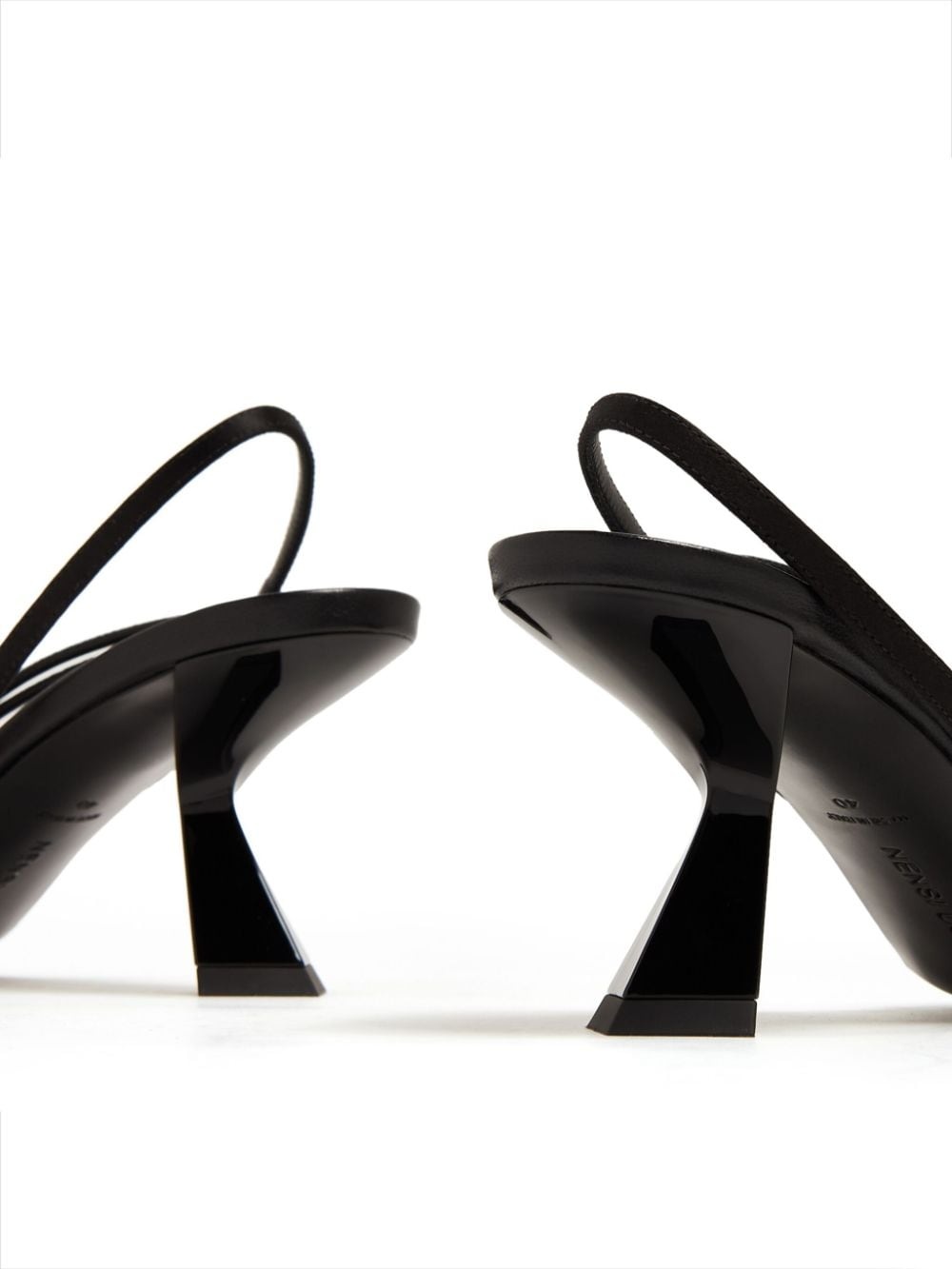slingback leather sandals - 4