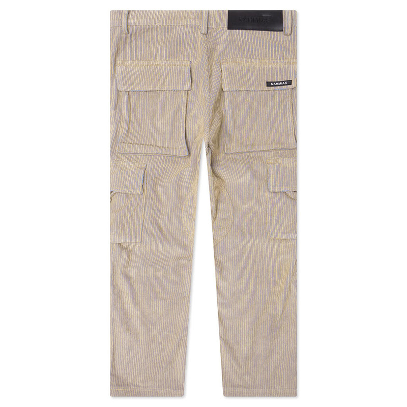 NAHMIAS CORDUROY LOGO CARGO PANTS - BEIGE WASH outlook