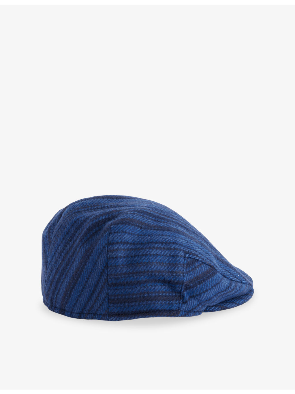 Signature Stripe Wool Flat Cap - 3