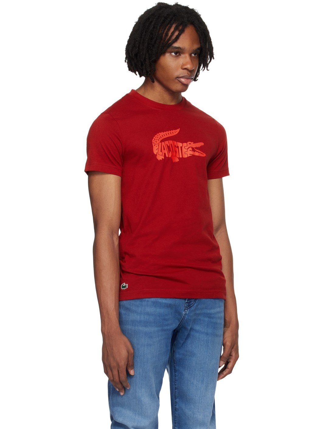 Red Croc Print T-Shirt - 2