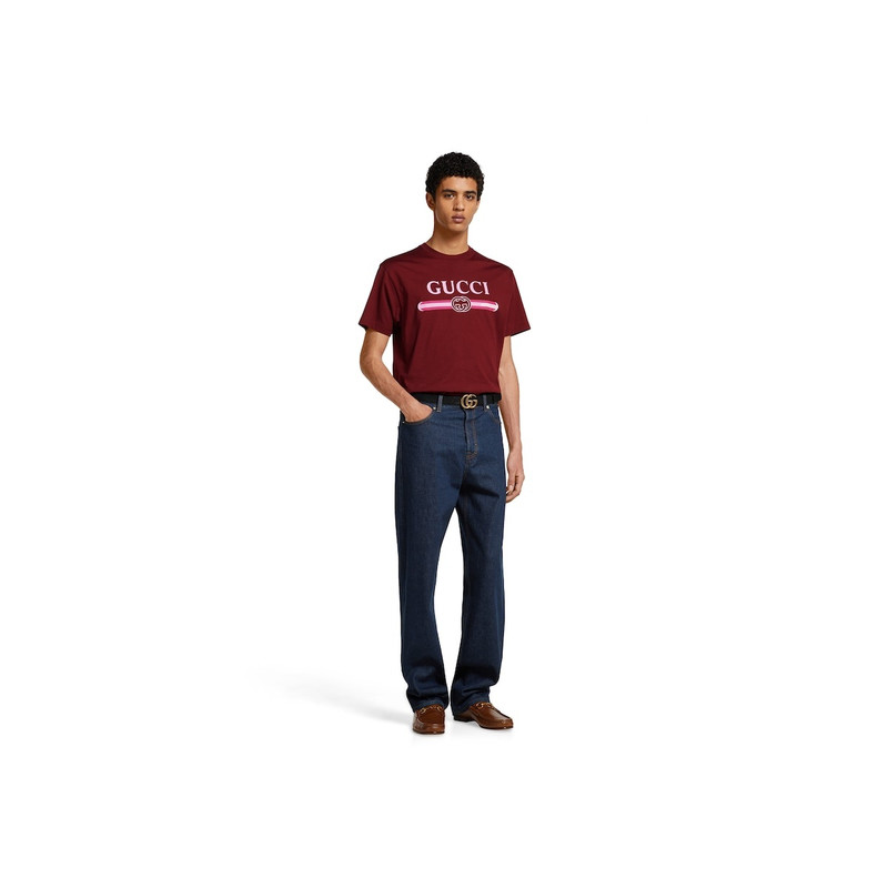 GUCCI Cotton jersey T-shirt with print outlook