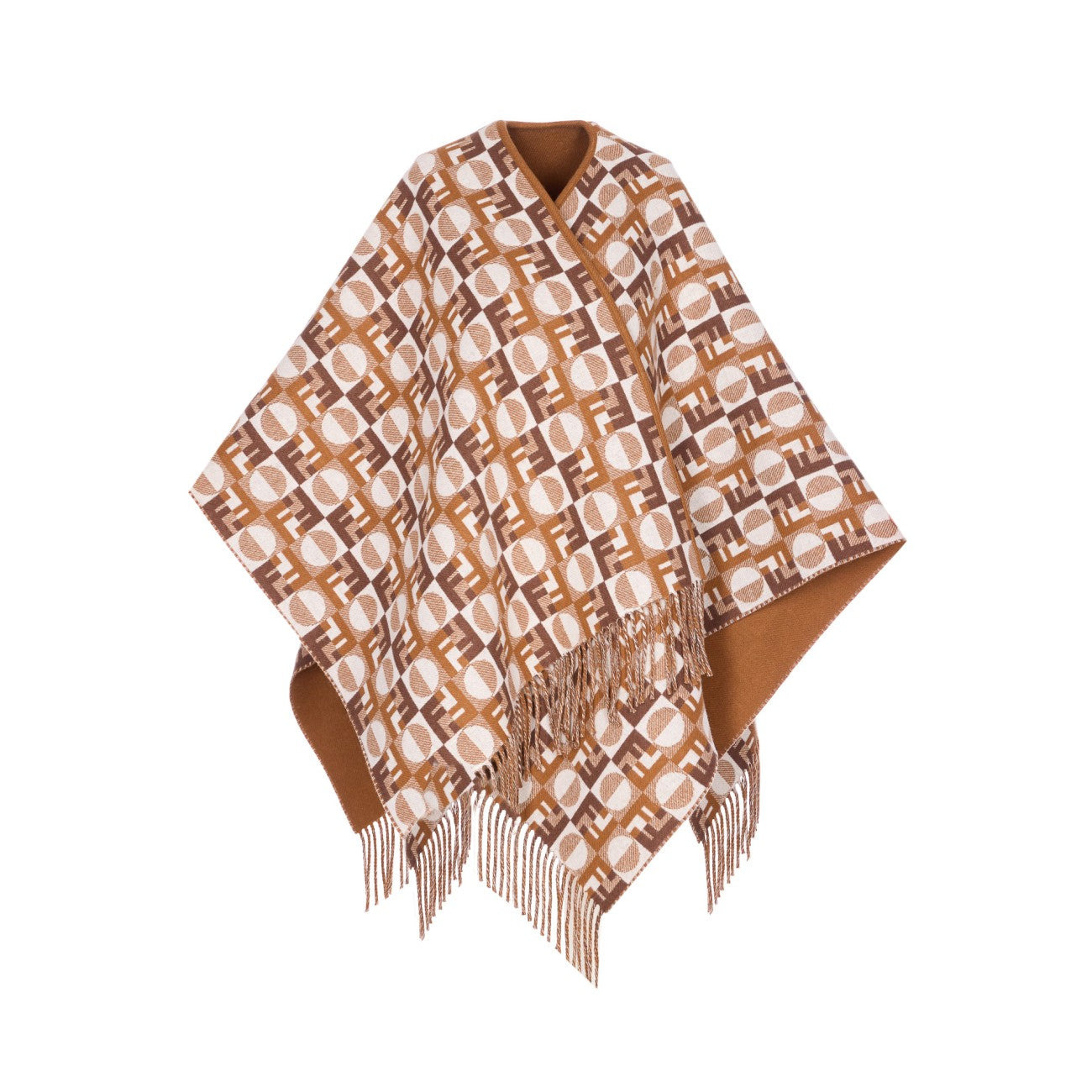 Fendi Women Fendi Optical Reversible Poncho - 2