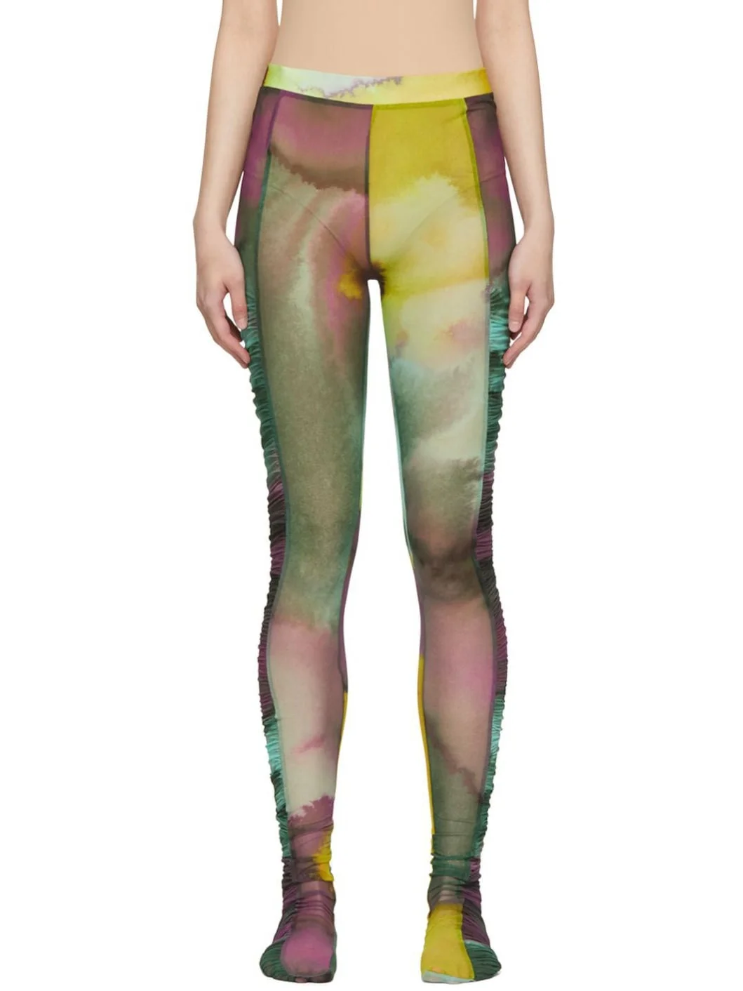 Yellow Ruffled Tights - 1