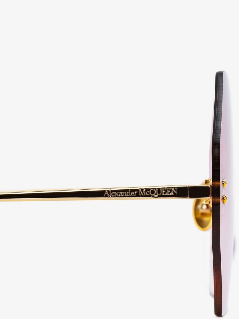 Beetle Jeweled Sunglasses in Gold/red - 4