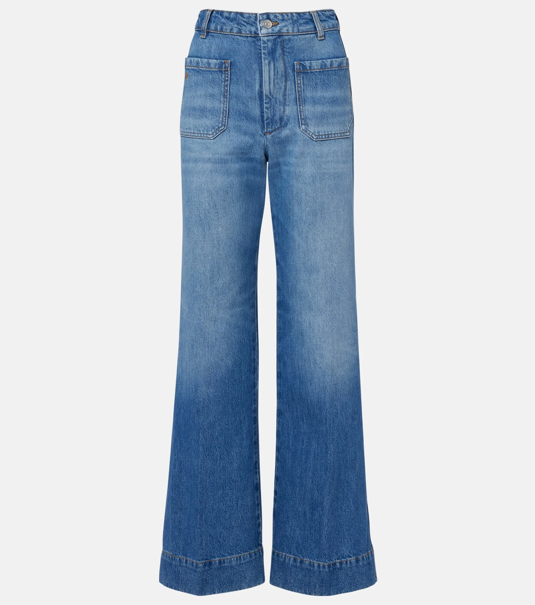 Alina faded wide-leg jeans - 1