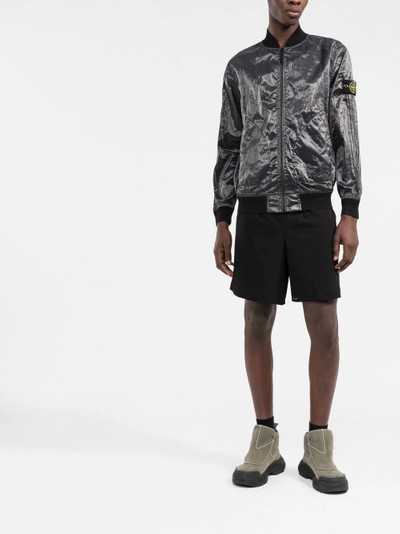 Stone Island loog-patch bomber jacket outlook