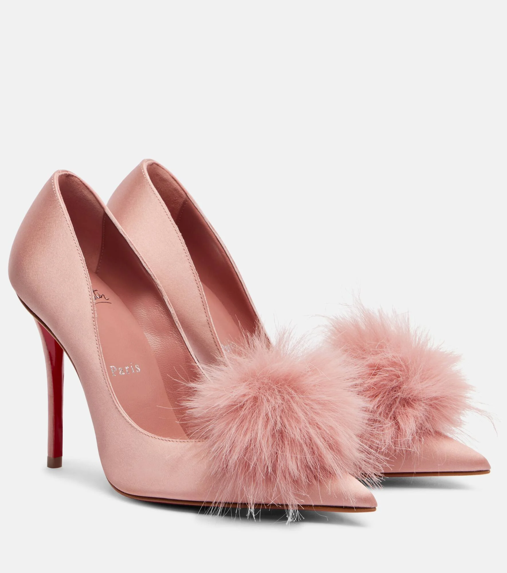 Alana 100 embellished crêpe satin pumps - 1