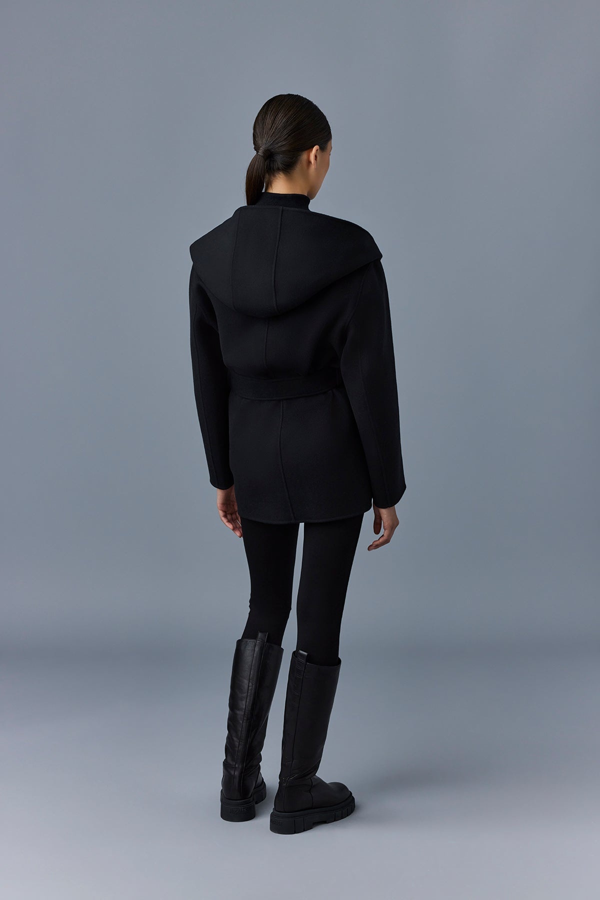 AZRA Double-face wool wrap coat - 4