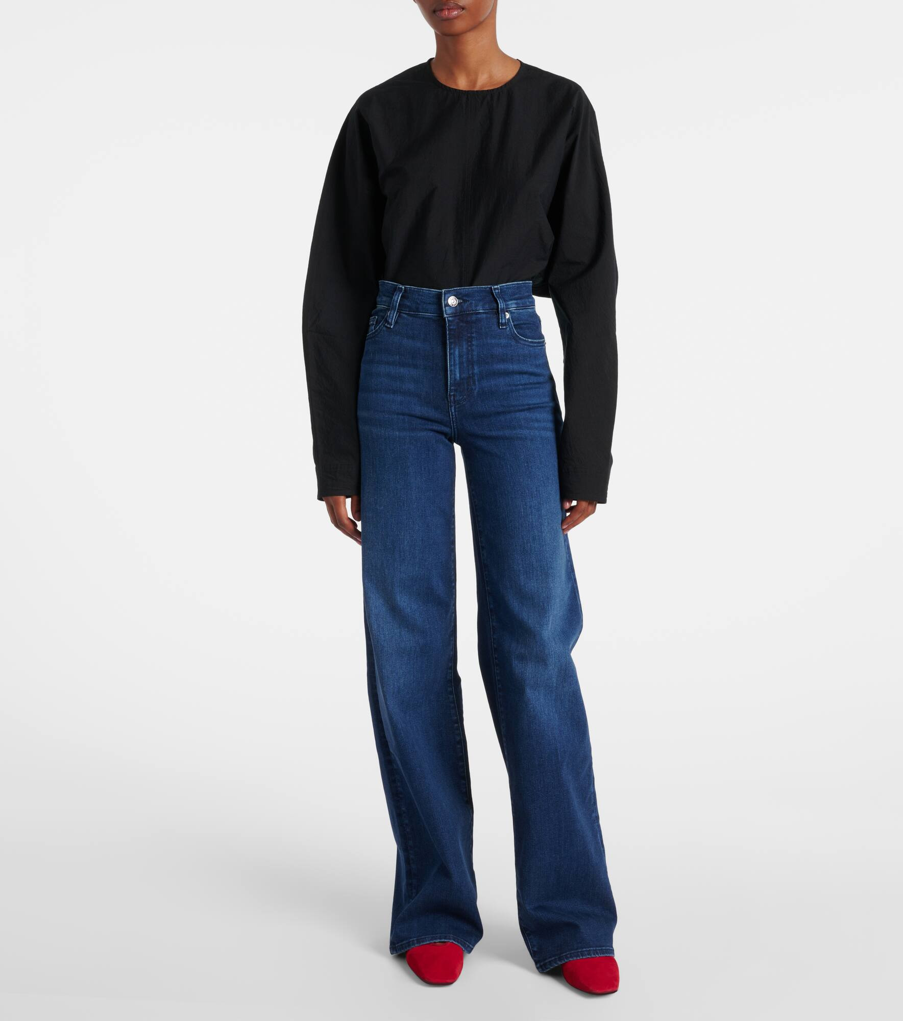 Le Slim Palazzo wide-leg jeans - 7