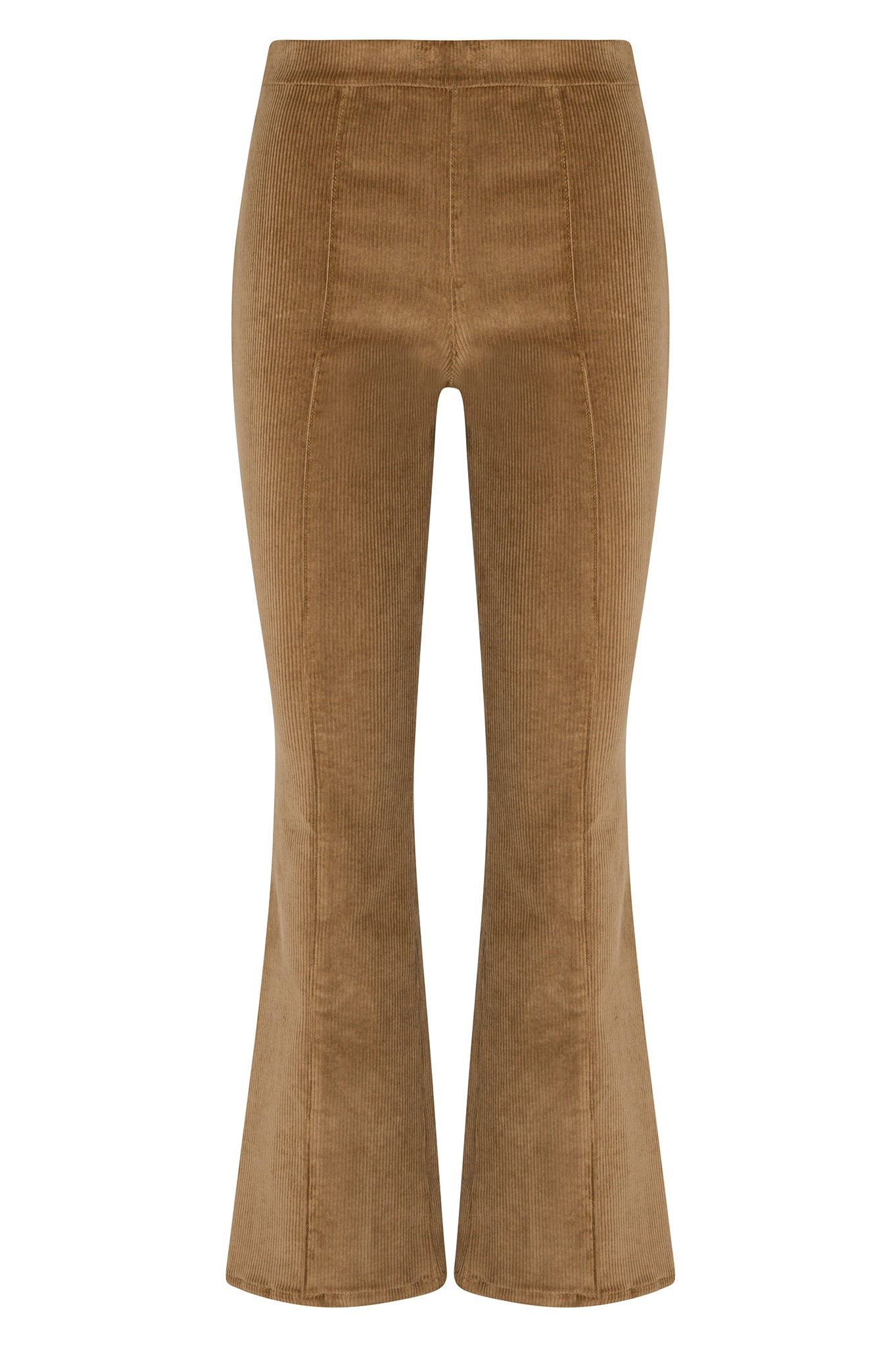 SEPIA CORDUROY ANKLE FLARE WITH PRINCESS SEAMS - 6