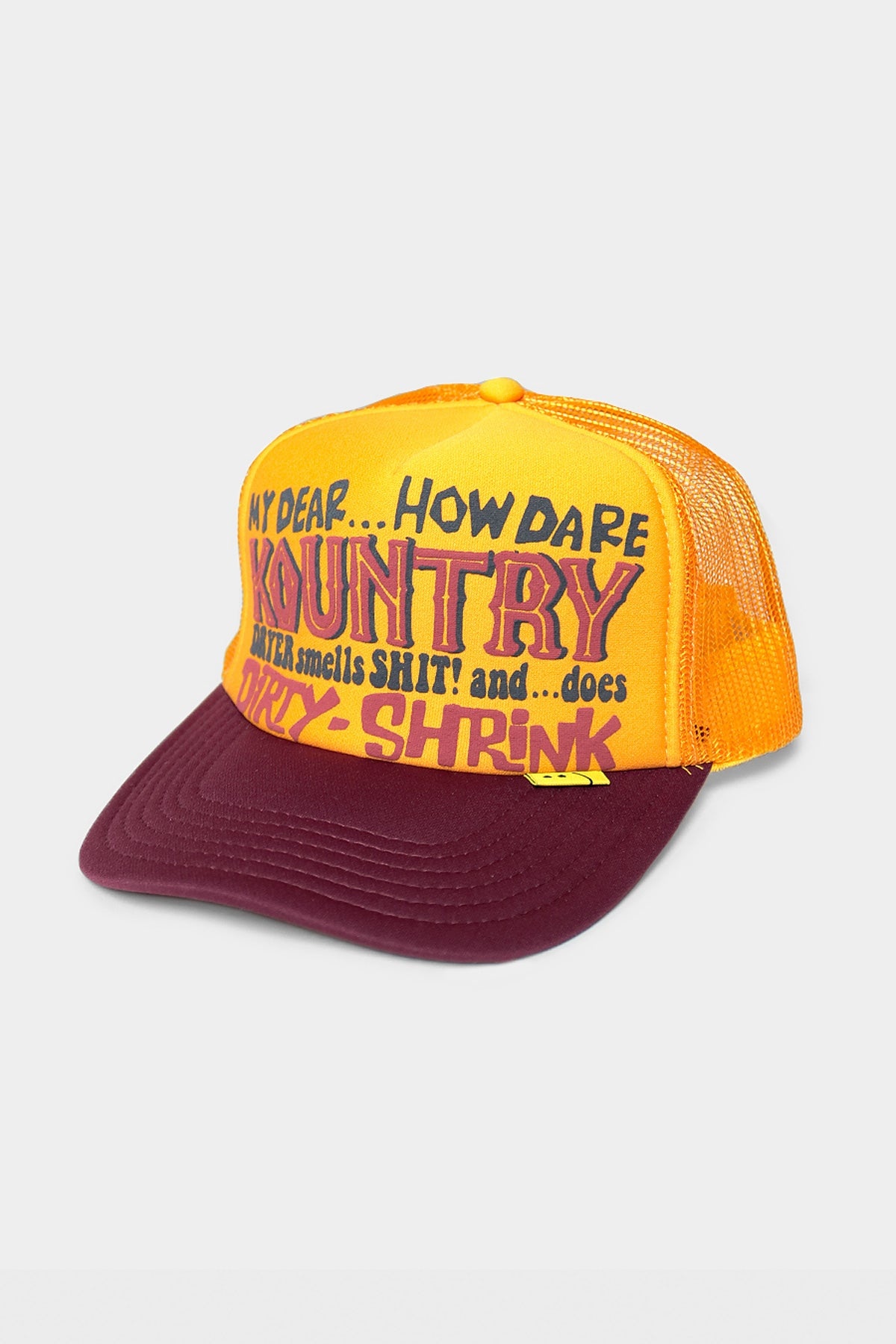 KOUNTRY DIRTY SHRINK TRUCKER CAP - GOLD X BURGUNDY - 1