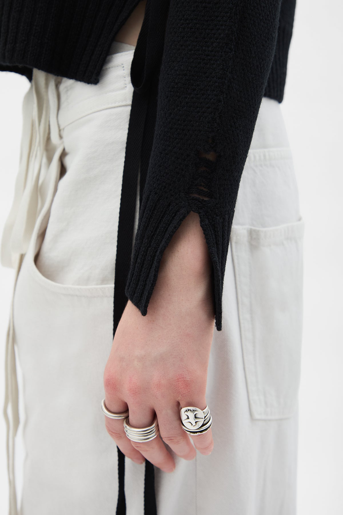 Gabriela Destroyed Seed Stitch Sweater - 9