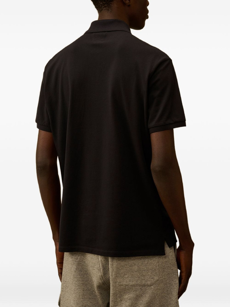 short-sleeve point-collar cotton polo shirt 4