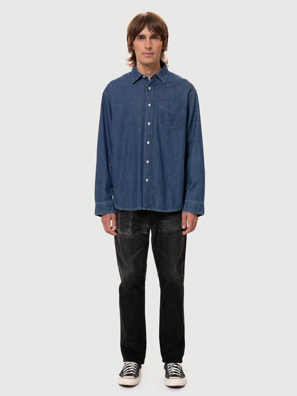 Filip Casual Vintage Denim Shirt - 2