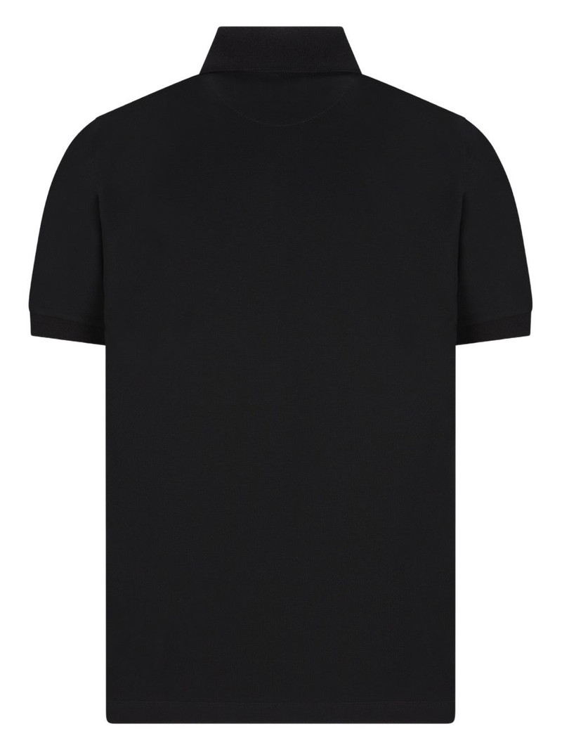 FENDI embossed-logo piqué polo shirt outlook