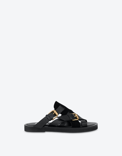 Moschino DOUBLE BUCKLE SANDALS outlook