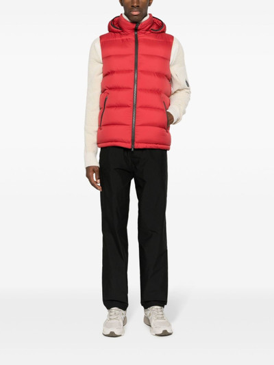 Herno logo-plaque padded gilet outlook