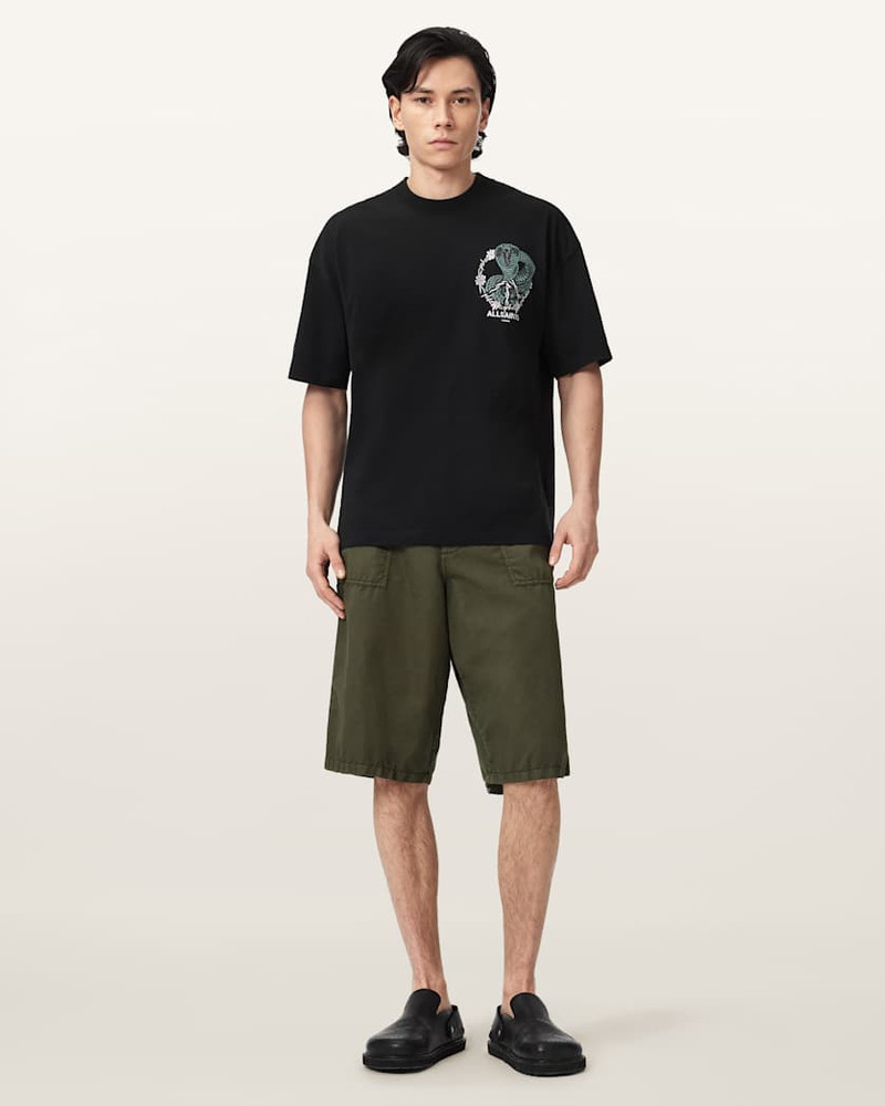 ECHO LINEN BLEND RELAXED FIT SHORTS 4