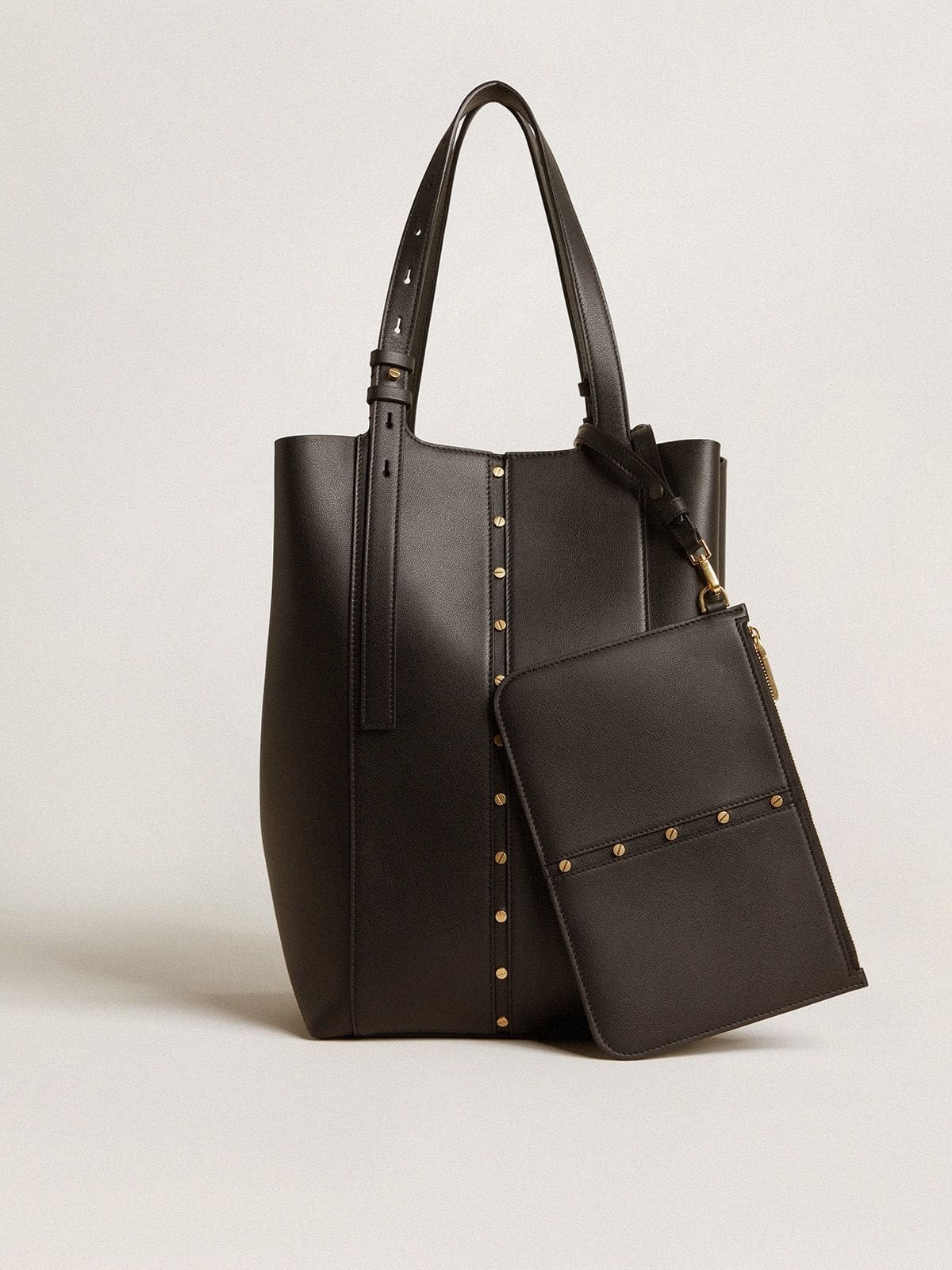 24/7 Bag in black leather with adjustable handles - 8