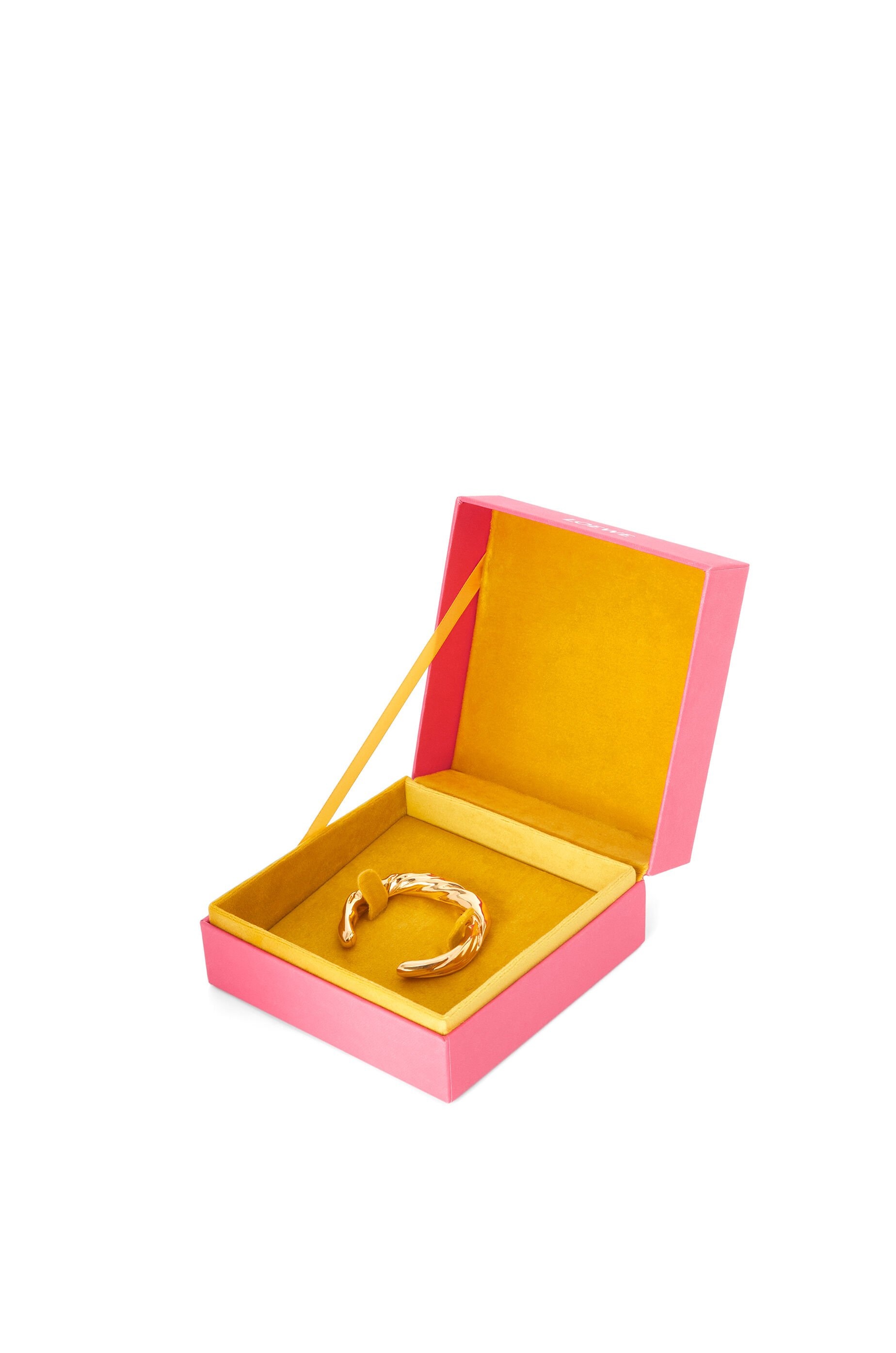 Small nappa twist cuff in sterling silver - 5