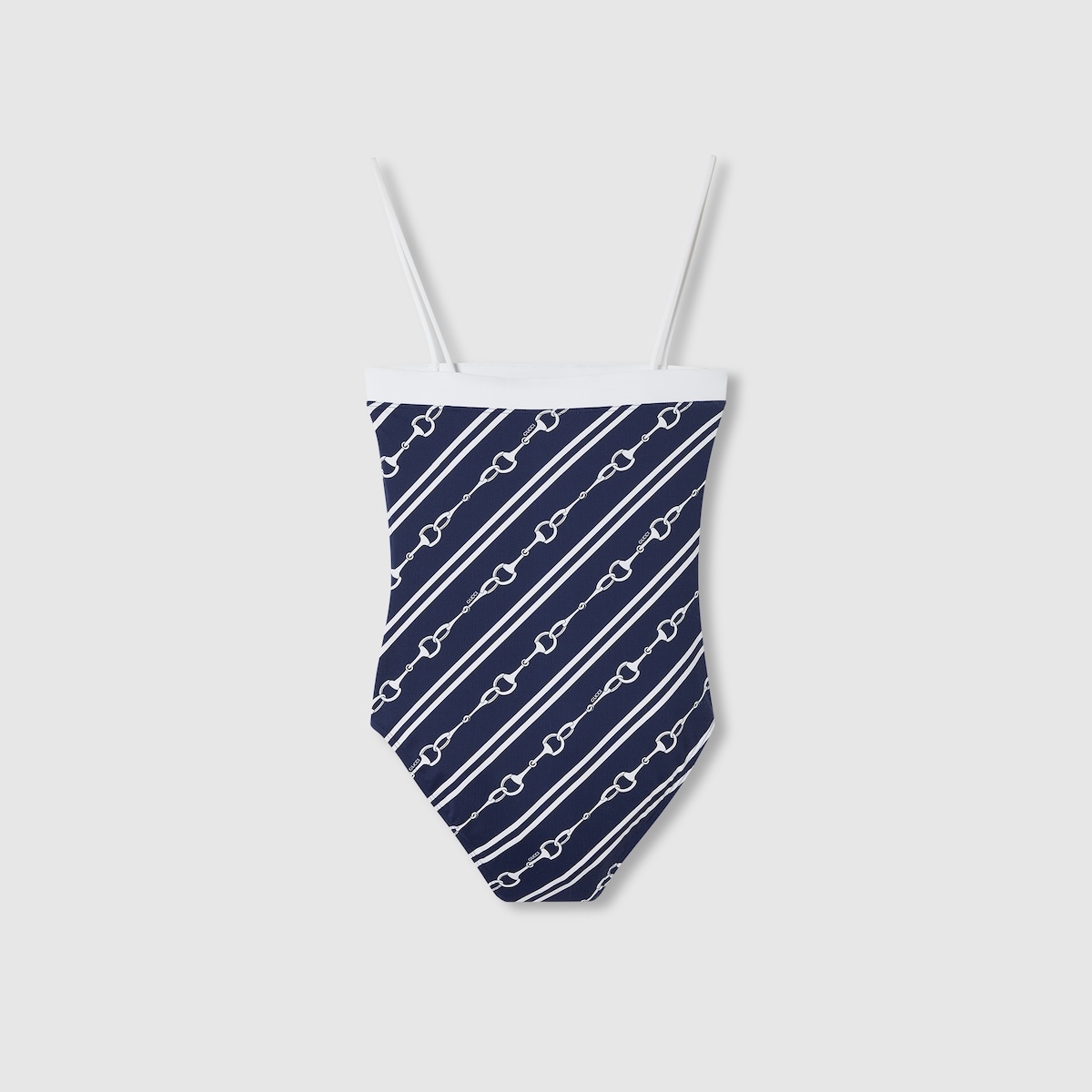 Horsebit print sparkling jersey swimsuit - 8