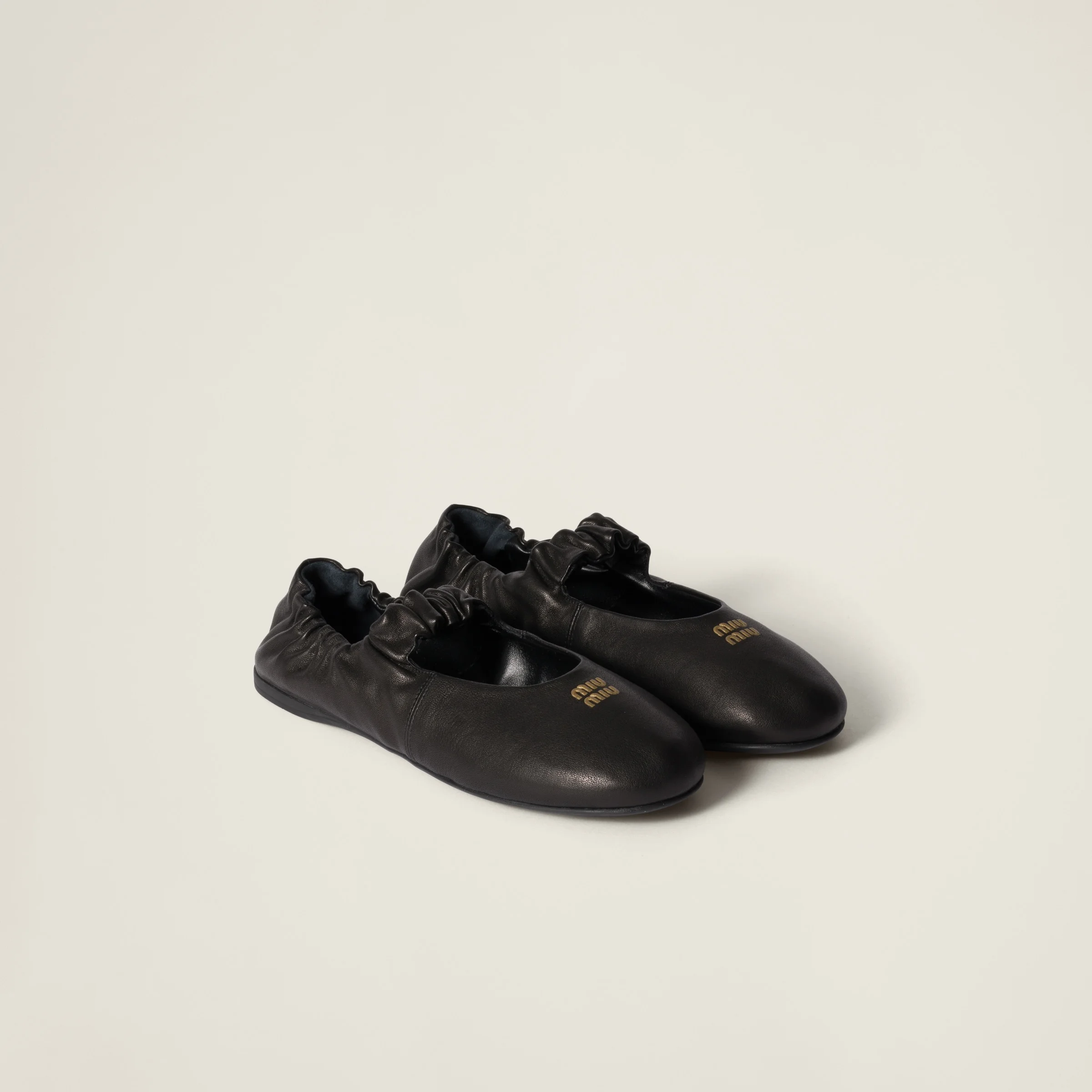 Ruches nappa leather loafers - 1